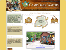 Tablet Screenshot of campdarkwaters.org